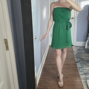 Green Strapless Dress